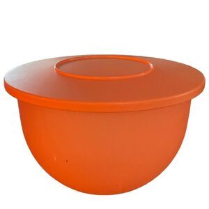 Vintage Tupperware Harvest Orange Bowl With Lid